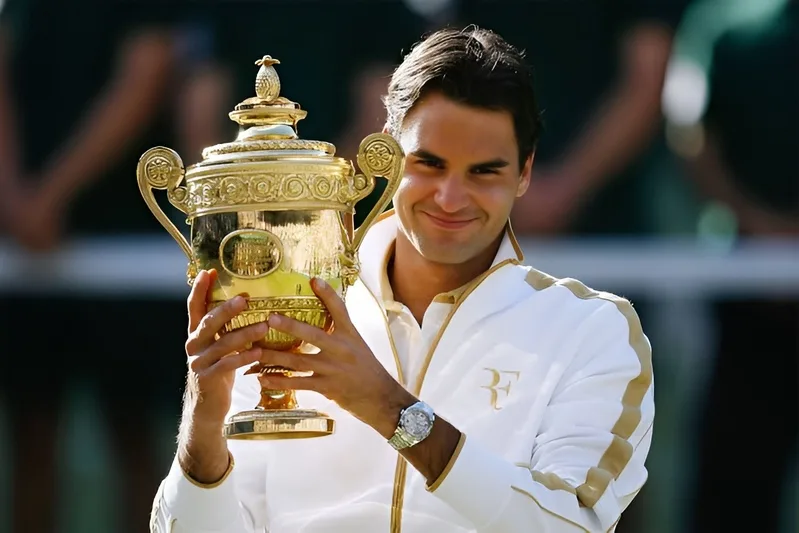 Tám chức vô địch giúp Federer trở thành tay vợt nam thành công nhất tại Wimbledon.