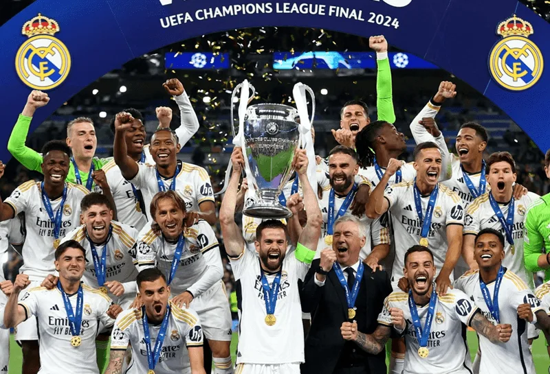 Real Madrid giữ kỷ lục vô địch C1 nhiều nhất lịch sử với 15 lần nâng cúp bạc danh giá.